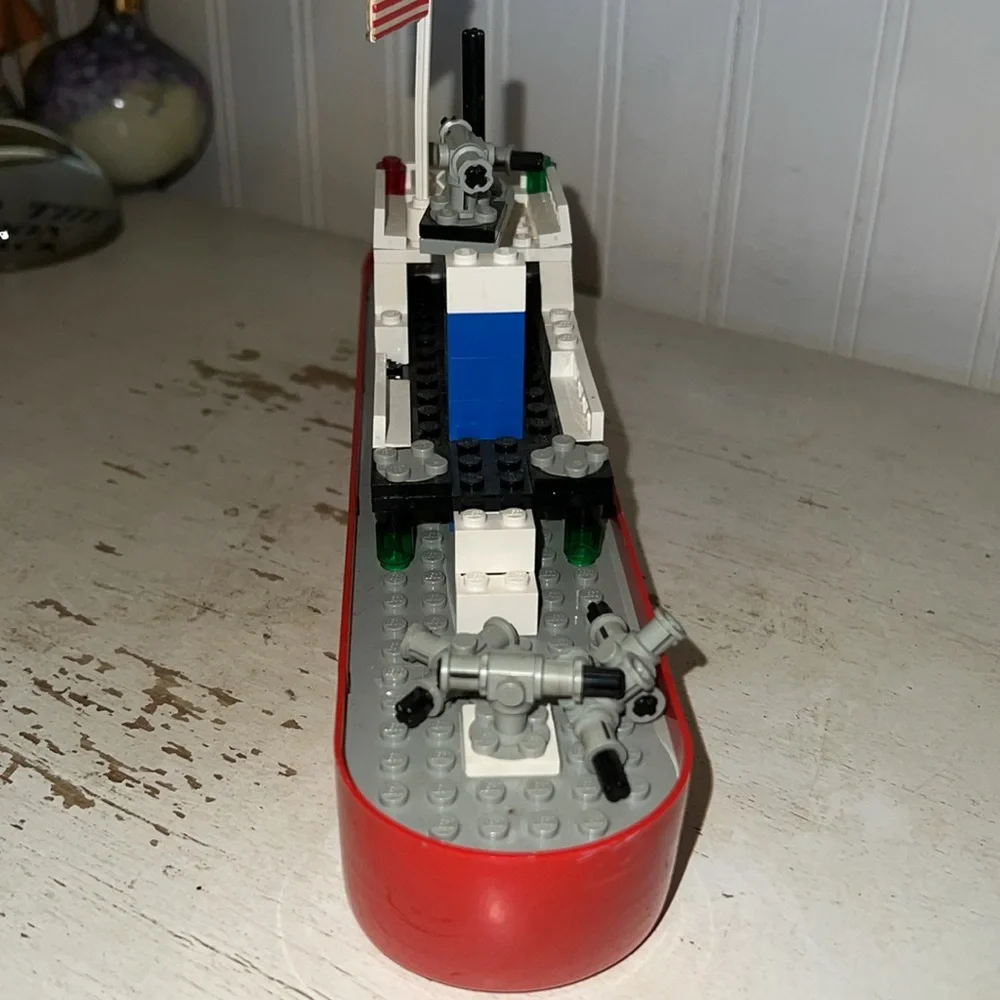 Vintage Lego Fire Fighter Boat Set 775